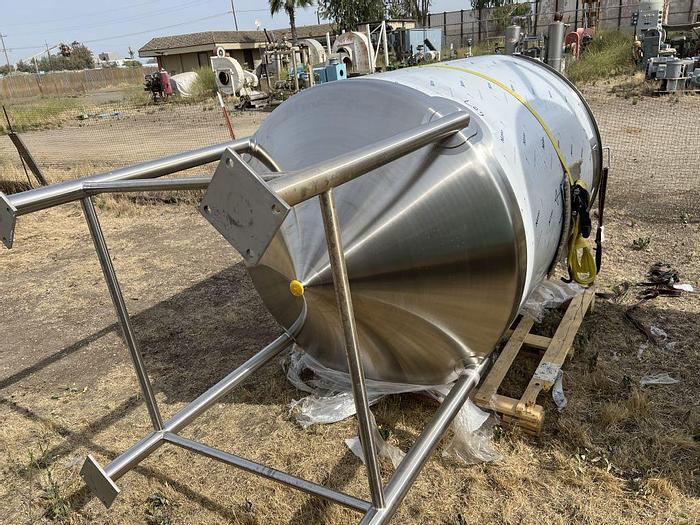 Unused Tank, 500 Gallon, S/st, Agit, Admix Rotomixx, 1 HP #S744587