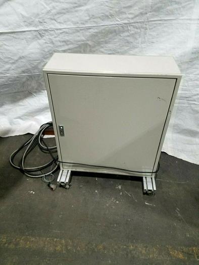 Used Mitsubishi Control Panel A1SHcpu A1S61PN A15X41 5 slot + many relays + cabinet