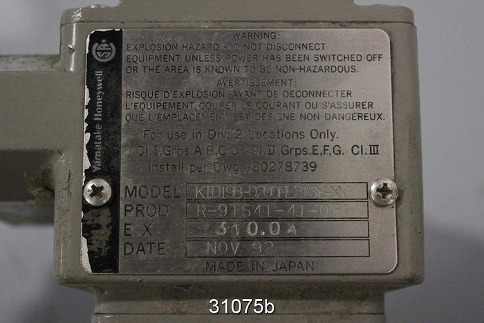 Used Honeywell KID19B-0200 PL21SY-XX 8" Magnetic Flow Tube #31075