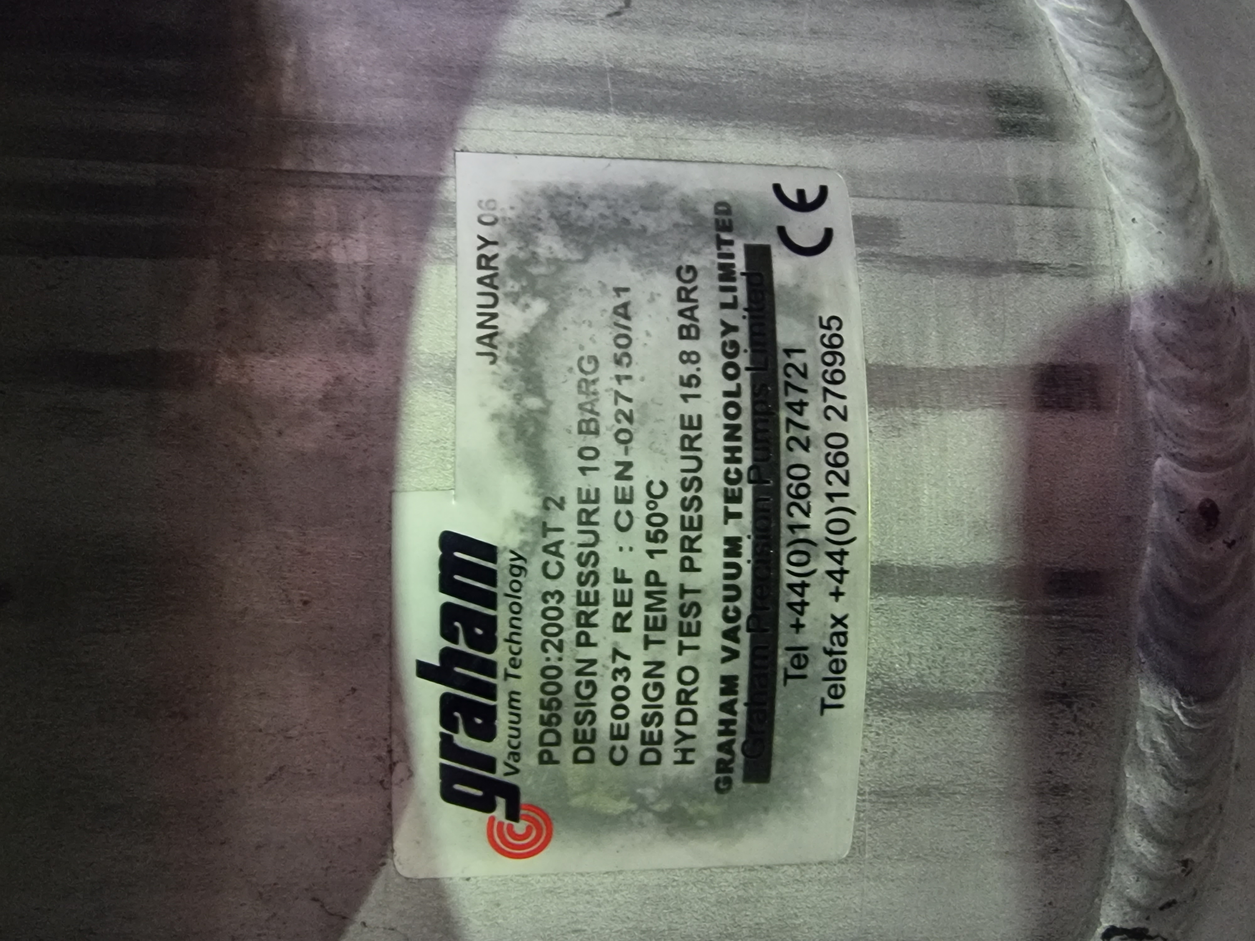 Graham Vacuum Technology DF/SCH00058 Vacuum Pump