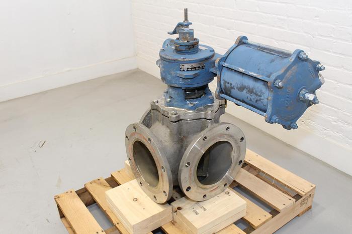 Used Dezurik 8" 3-way Air Operated Valve #43968
