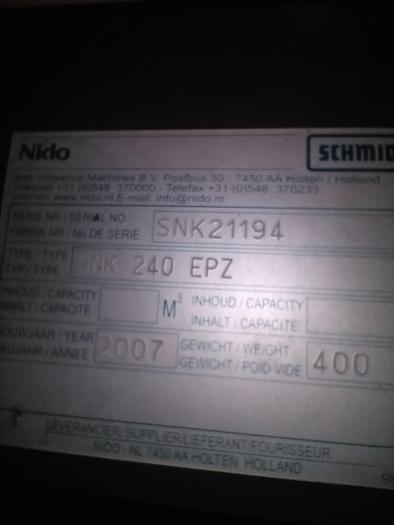 Gebruikt 2007 Nido SNK240 EPZ