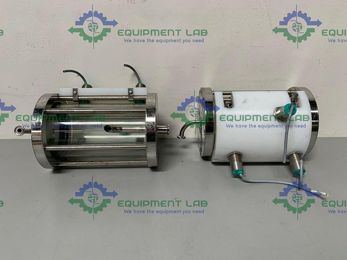 Used Millipore K400-130BT Chromatography Column w/ 3/4" & 1/2" Sanitary Fittings