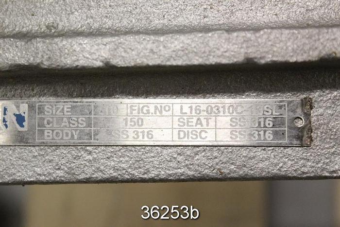 Used Velan 10" Hand Operated Knife Gate Valve, L16-0310C-13SL #36253