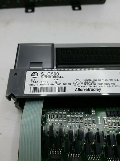 Used ALLEN-BRADLEY 1746-P1 SER.A, 1746-A4 SER B, 1746-OW16 SER C, 1746-ITB16 SER C