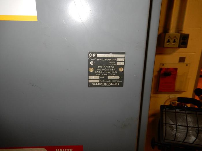 Used 2400V ROCKWELL AUTOMATION ALLEN BRADLEY MOTOR STARTER SECTION