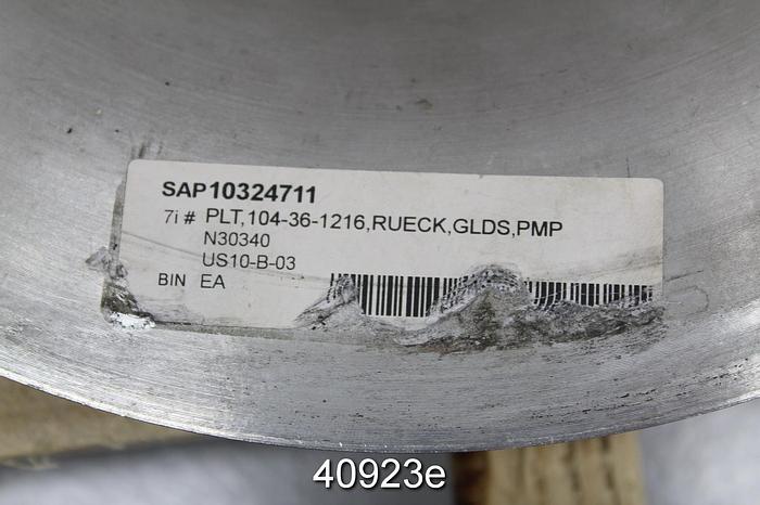 Unused Goulds 3175 4x6x14 CD4M Suction Side Plate #40923