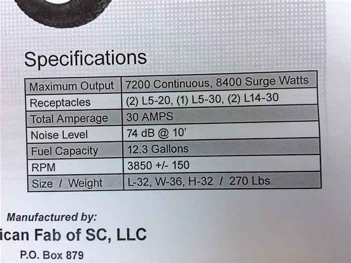 Prolite M9500 Industrial Generator