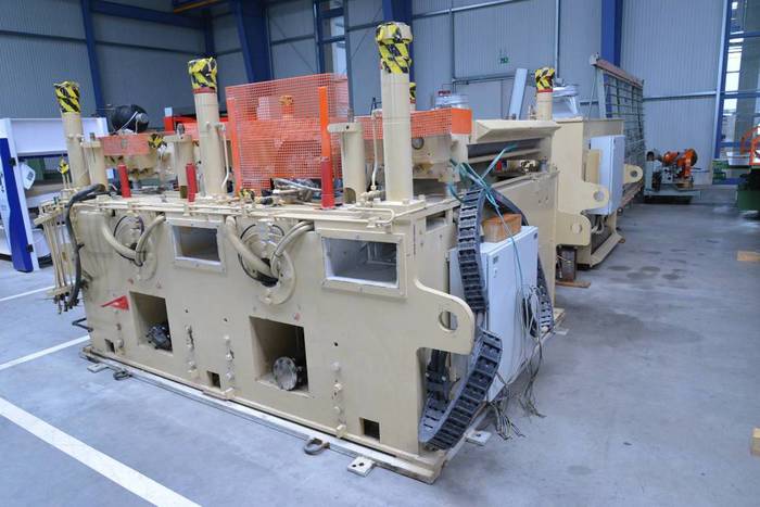 Used 2007 BINOS WBS 4 26-2F -1300 Double-sided Calibration Sanding Machine