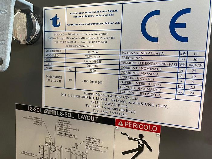 Usato 2016 TONGTAI TMV-710A