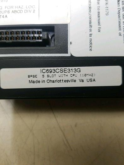 Used GE FANUC 5-SLOT CPU BASE IC693CSE313G