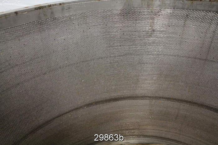 Used Bird 400 Pressure Screen, .078" Holes #29863
