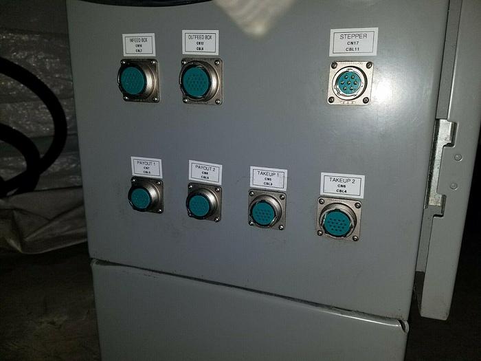 Used Multi Reel Motorized Coil Feed with Controller for Stamping Press Side Take up