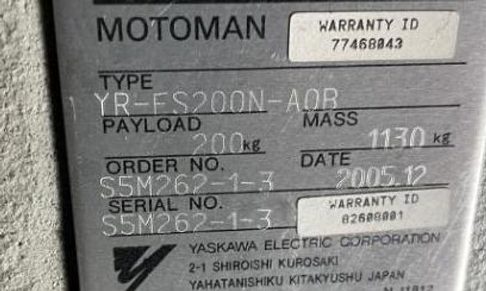 Used 2006 YASKAWA MOTOMAN YASKAWA MOTOMAN ES200N