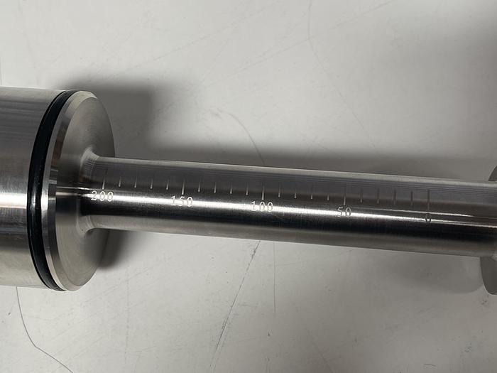 Used Chemyx 200 mL Stainless Steel Syringe