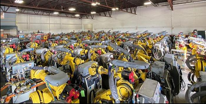 Used FANUC ROBOT LIQUIDATION SALE M900iA/260L ROBOTS WITH R30iA CONTROLLERS (30) LOW HOUR UNITS IN THIS GROUP