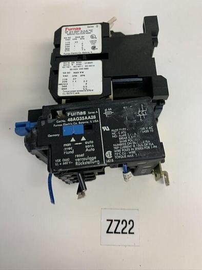 Used Furnas 21BF32A*E Motor Starter W/Overload Relay 48AG35AA28 Fast Shipping!