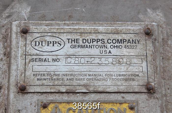 Used Dupps 3624B Dewatering Screw Press #38565