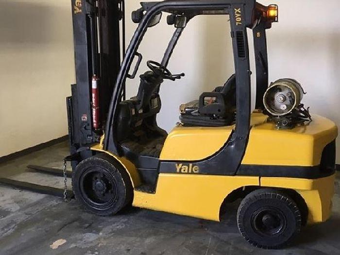 Used 7,000 LB YALE FORKLIFT MDL. GP070VX MFG. 2015 ONLY 3,024 HOURS