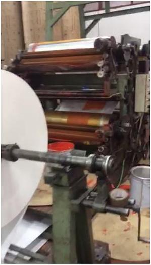 Used ROGNINI Tuber with in line 4 colors flexo