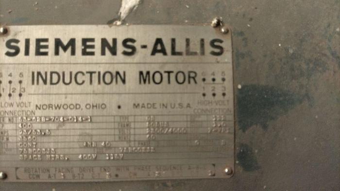 Used Pump, Centrif., 400 HP, 316 S/st, 8 X 6, Worthington, #S734196