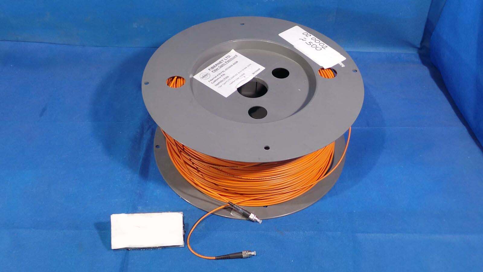 Used Fibernet Ltd FXL-OC0005-500M Fiber Optic Patchcord, FXL-OC0005-500M / Fiber Type: FC/FC SIMPLEX 62.5/125 MM 500M