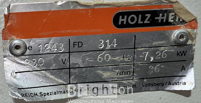 Used Holzher 1243 10' Used Sliding Tablesaw w/ scoring blade #BM2281