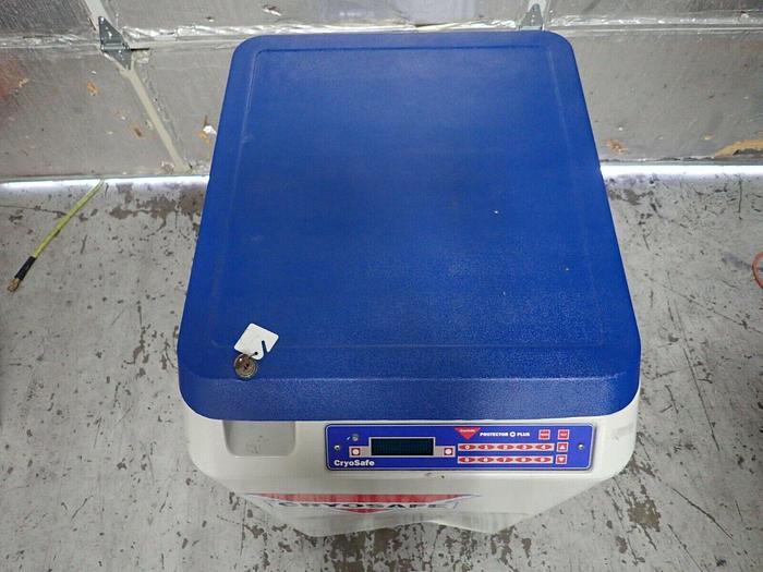 Used CryoSafe SSBA1 Liquid Nitrogen Dewar Cryogenics Storage System Tank