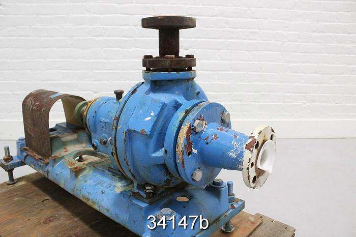 Used Goulds 3198 Pump, 1.5x3x7, Teflon Interior #34147