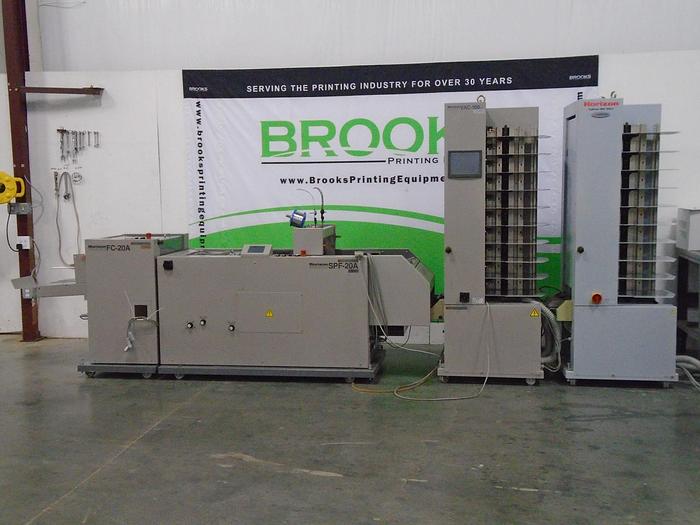 Used Horizon SPF-20A Stitch Fold & Trim with 2 Towers