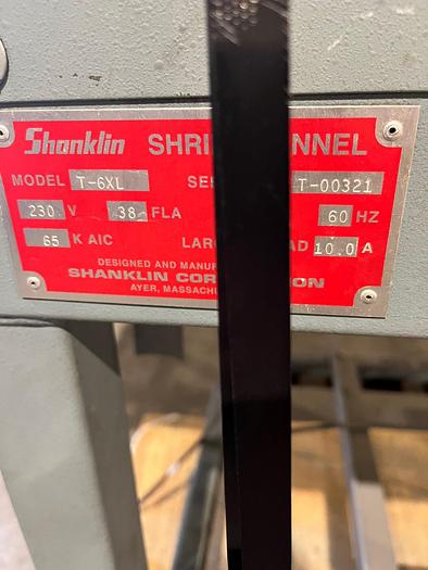 Used Used Shanklin T-6XL Heat Shrink Tunnel