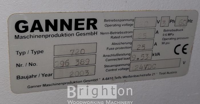 Used Gannomat Concept 70 eco used Case Clamp #BM2258