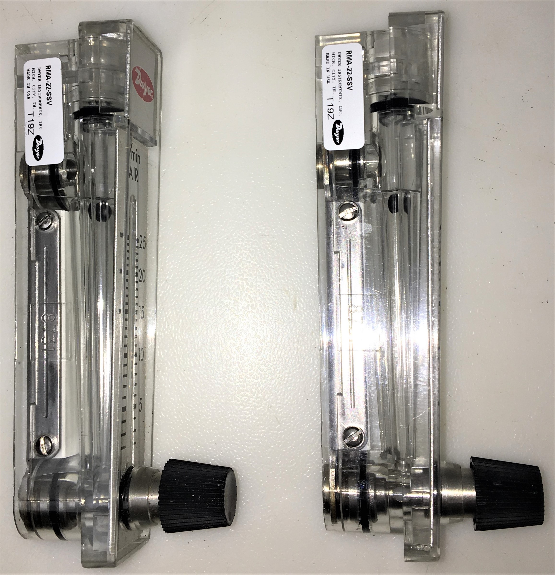 New Open Box Dwyer RateMaster RMA-22-SSV Flow Meter - 2-25 LPM Air Range