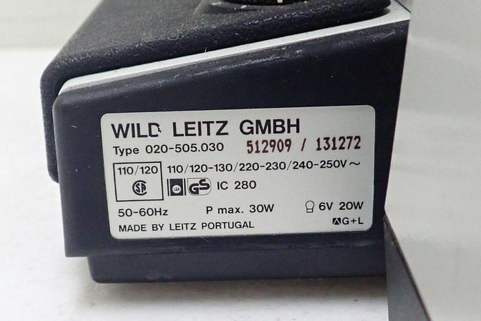Used Wild Leitz GMBH 020-505.030 Laborlux S Microscope w/ A 0.90 Condenser