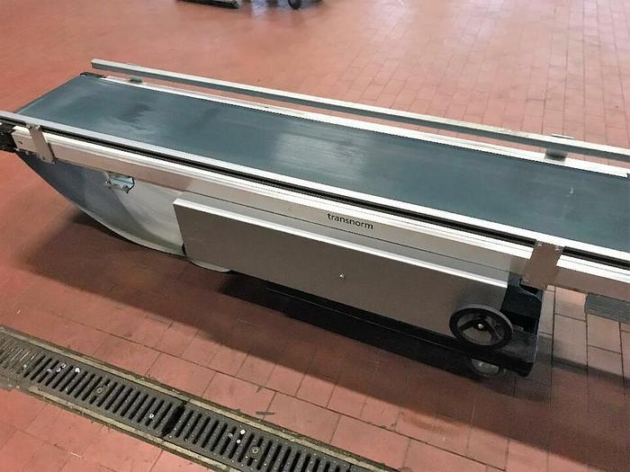 Gebraucht TRANSNORM Gurtförderer, Steigförderer, Förderband 7,18 Meter 1100