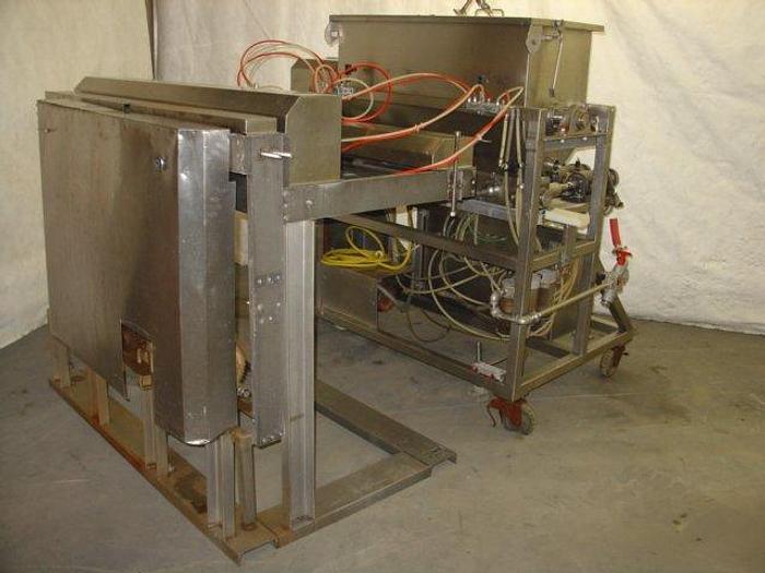 Used Raque 6-Piston Filler/Depositor; Md#BL-60 with Traveling head assembly