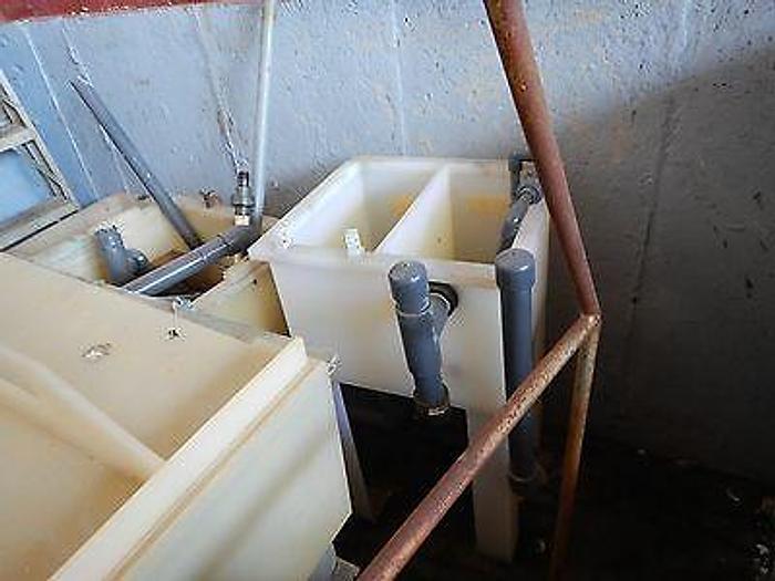 Used Tanks various sizes polypropylene stainless rinsing tank plating waste treatment