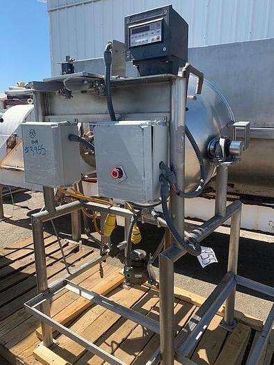 Used 70 Gallon Burkhard Jacketed Stainless Steel Tilting Steam Kettle