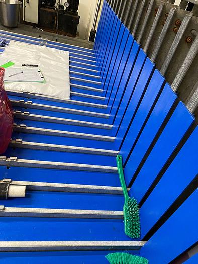 Used 2000 Jackstone horizontal plate freezing system with Linde AG refrigeration pack