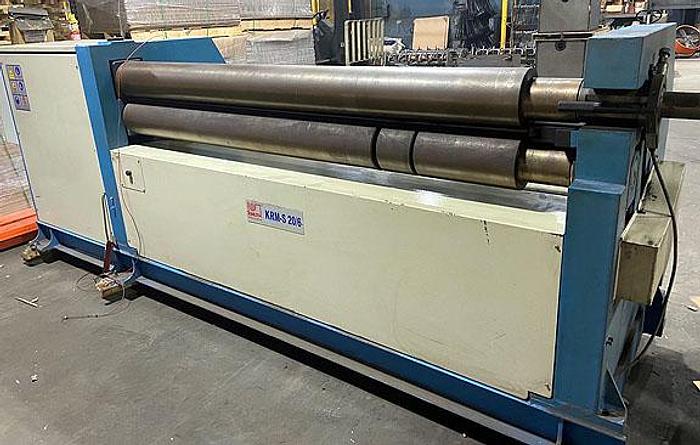 Used Knuth, KRM-S 20/6, Asymentrical 83" Wide 3 Roll Bending Machine, 2015
