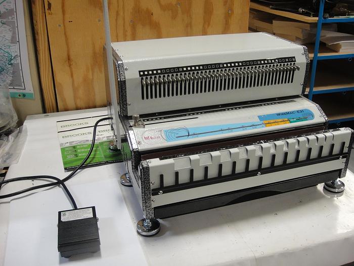 Used Akiles WireMac-E Electric Punch & Manual Wire Closer