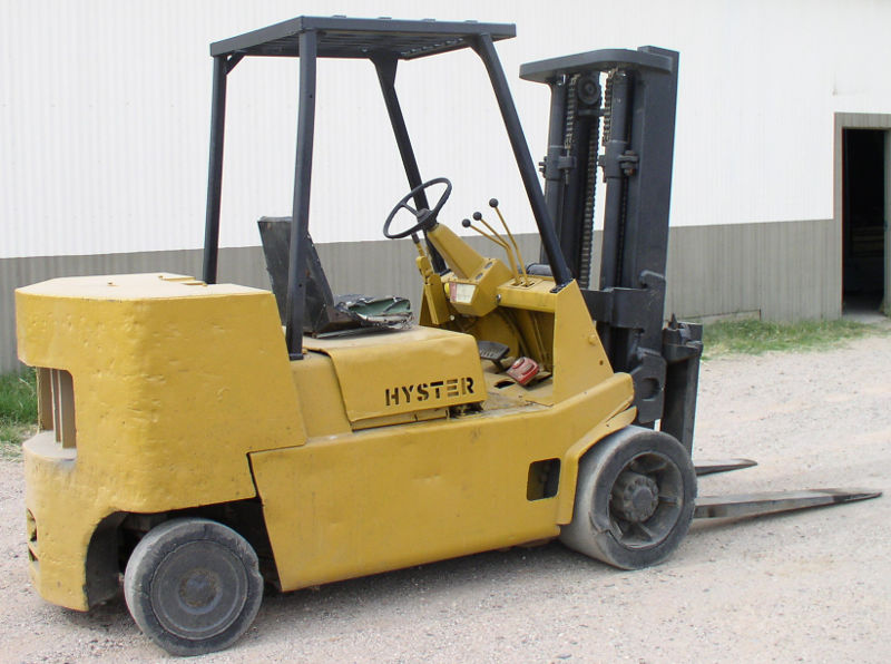 Used 12,000 lb. Hyster Model S120XLS Forklift; Hard Tires; Diesel