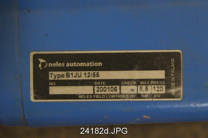 Used Neles Jamesbury 6" Air Operated Butterfly Valve #24182