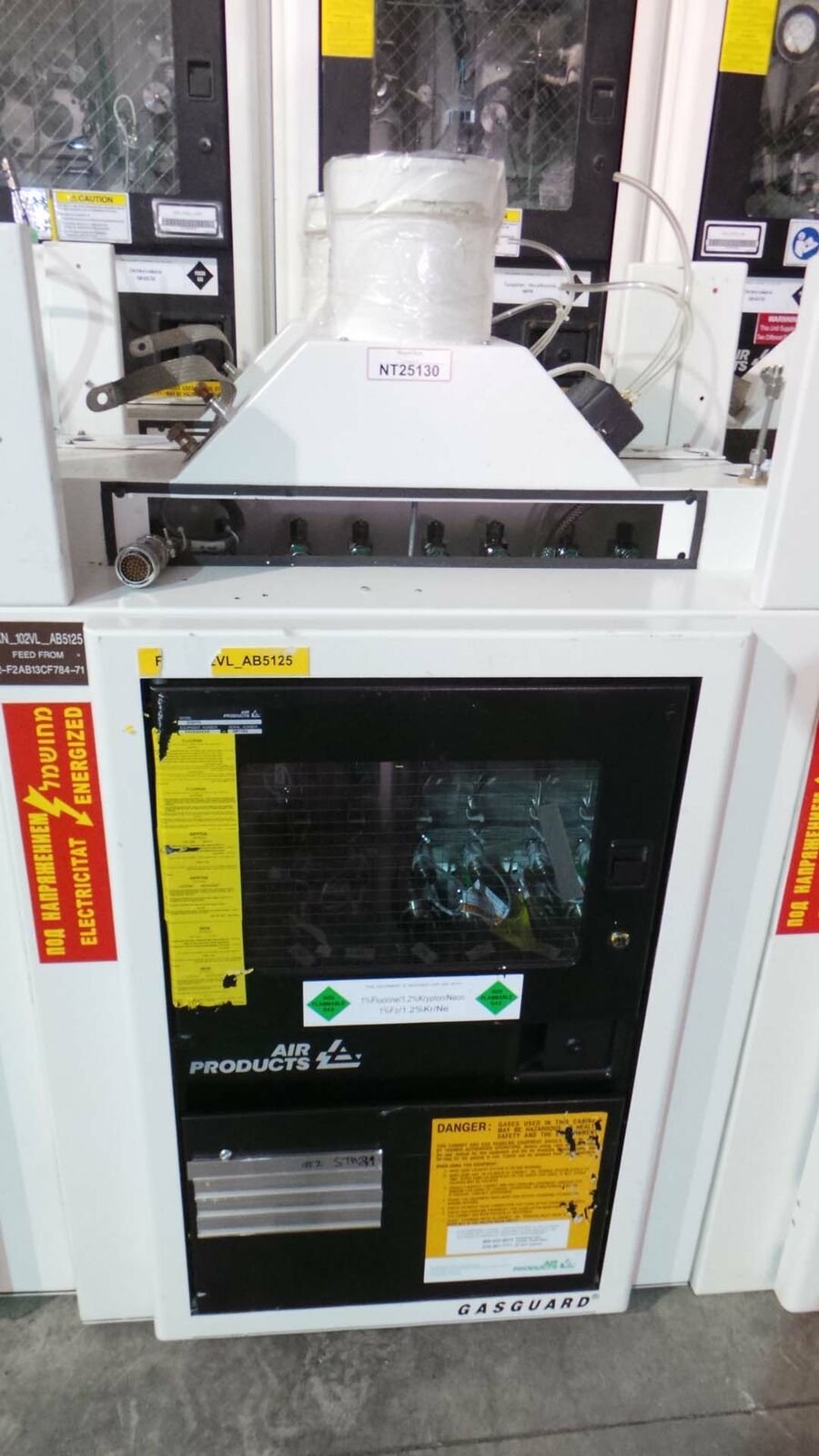 Used Air Products 210173 Cabinet, Gasguard Gas KR / NE