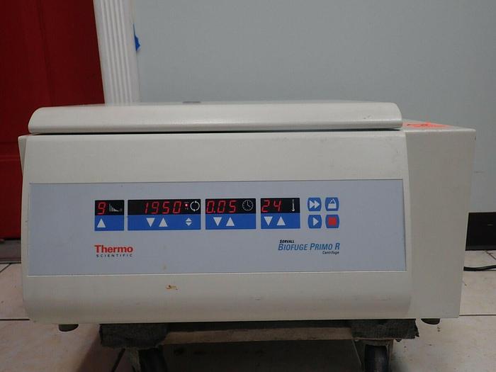Used Thermo Scientific Sorvall Biofuge Primo R Refrigerated Centrifuge with Rotor