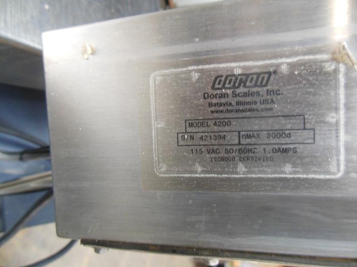 Used Scale, Platform, 18" X 18", Doran, Mdl 4200, 100 Lbs #S742639
