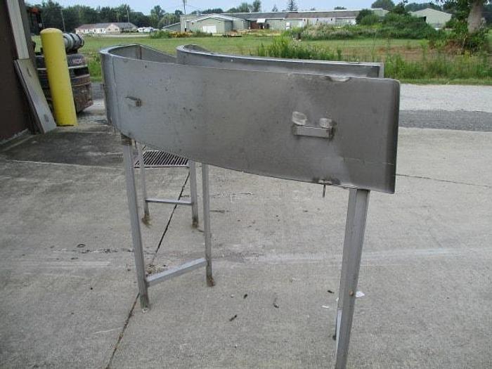 Used Conveyor; 90 Degree; 14"W x 12'L