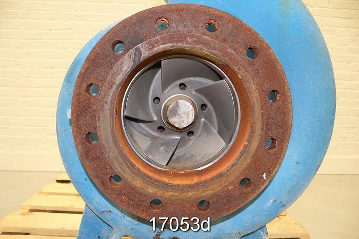 Used Goulds 3180 Pump, 8X10X16, Ductile Iron Casing, Iron Stuffing Box, Stainless Steel Impeller, Stainless Steel Suction Side Plate, Approx 14-3/4" Impeller #17053