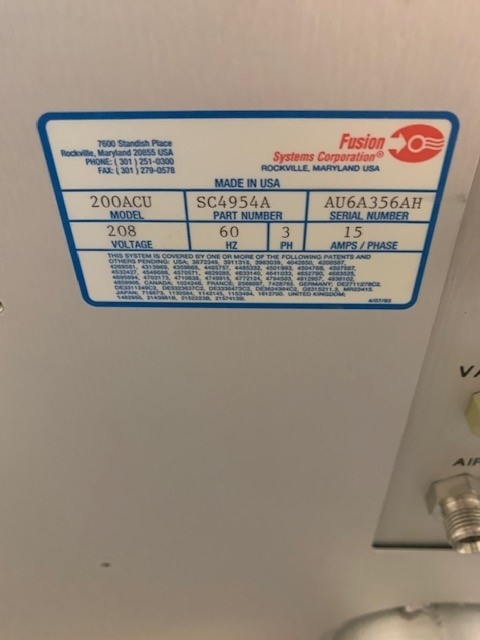 Used FUSION M200 ACU