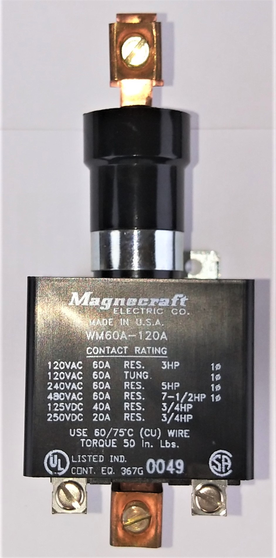 New Open Box Magnecraft WM60A-120A Mercury Displacement Relay